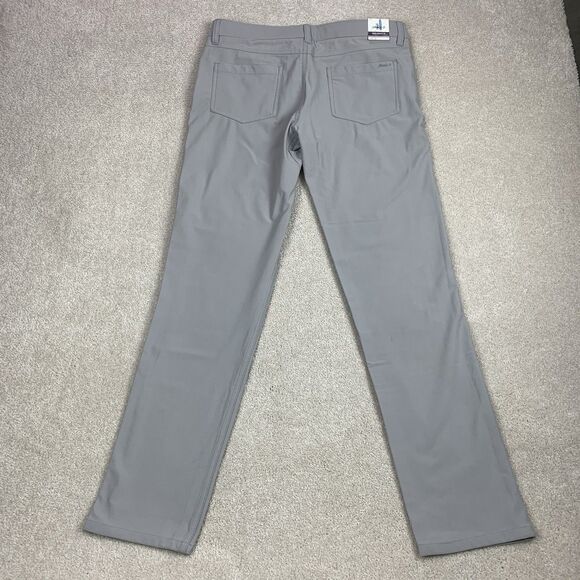 Johnnie O Pants Womens 16 Gray Prep Formance Chino Flat Front Preppy Golf - Picture 1 of 15
